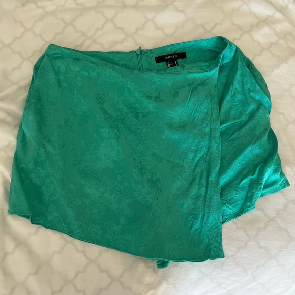 Forever 21 Teal Matching Set - Flutter Sleeves & Skort - Picture 12 of 16